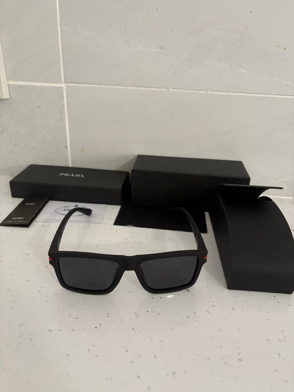 MENS BLACK PRADA SUNGLASSES