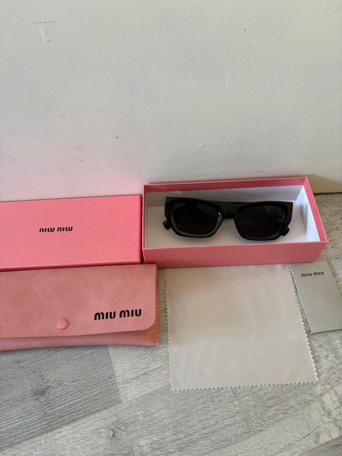 Miu Miu Glimpse rectangular sunglasses