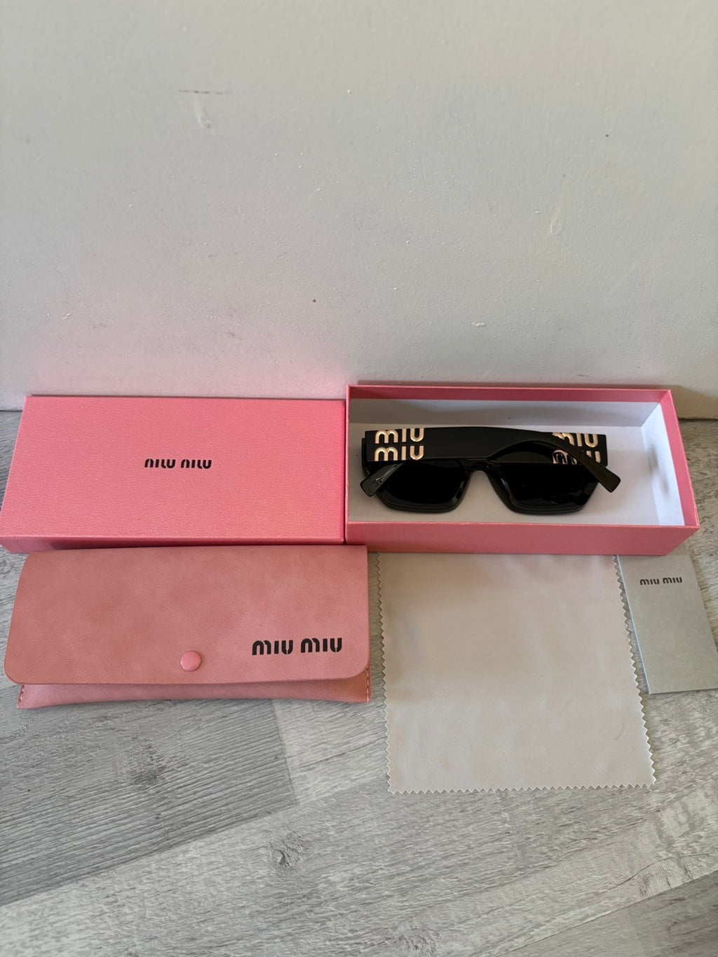 Miu Miu Glimpse rectangular sunglasses