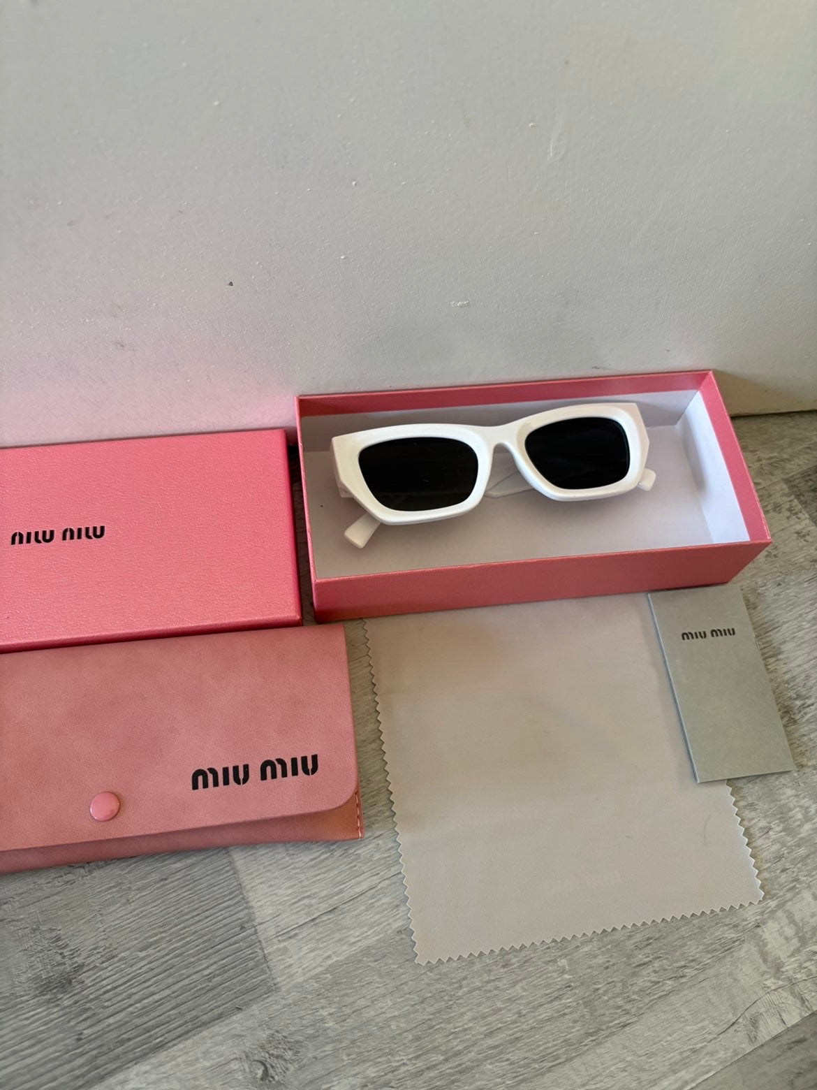 Miu Miu Glimpse rectangular sunglasses