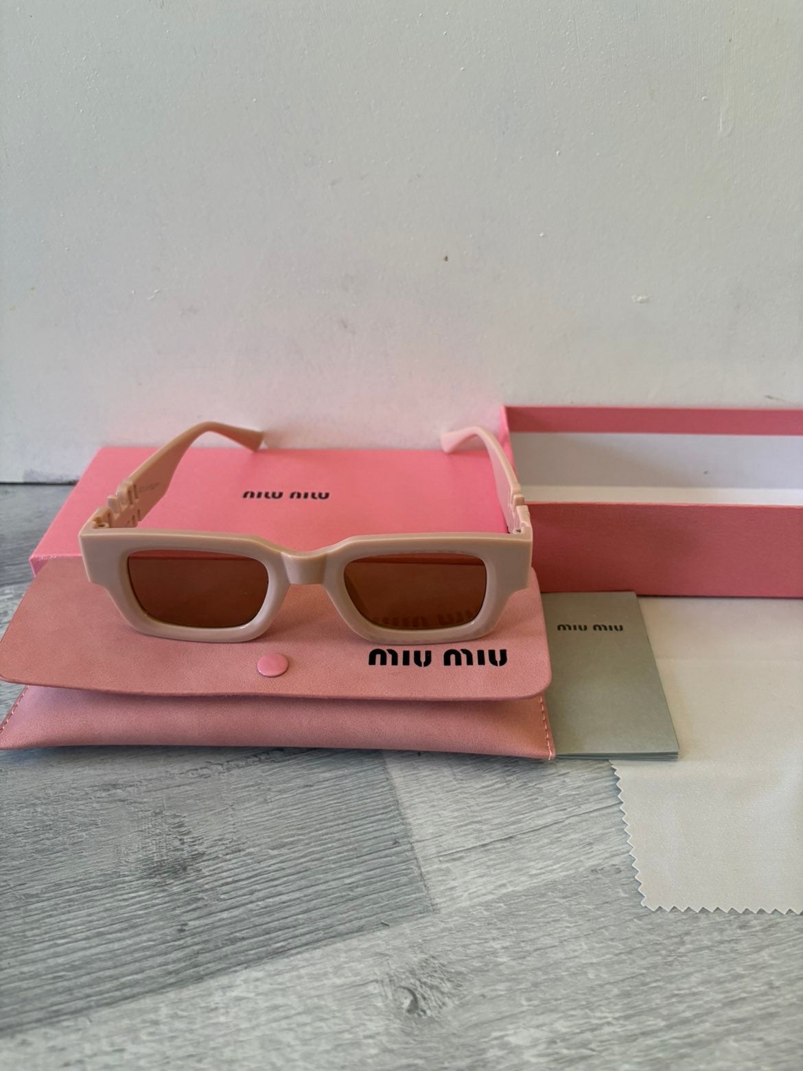 Miu Miu Glimpse rectangular sunglasses