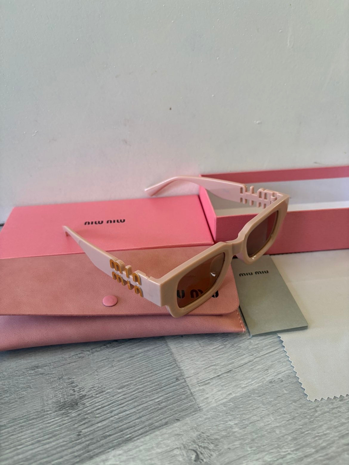 Miu Miu Glimpse rectangular sunglasses